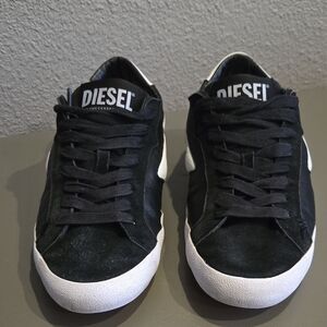 Diesel Men's Black and White Sneakers